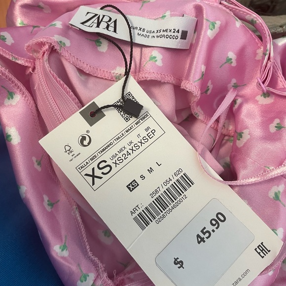 ZARA SILKY SLIP DRESS - Picture 4 of 5